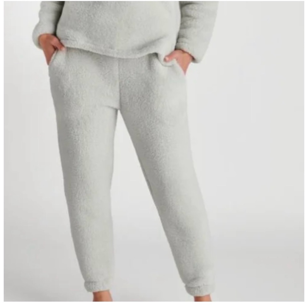Hammacher Schlemmer gray euro fleece joggers size XL